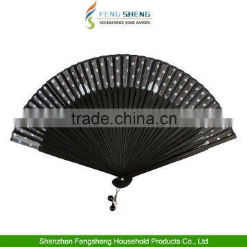 Cat Hand Fan Chinese Japanese Folding Bamboo Flower Wooden Handfan photo-5