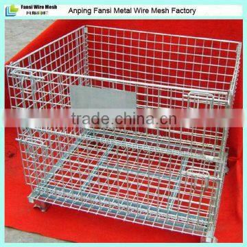 Cargo metal folding steel storage cage