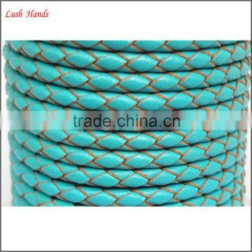 braided leather bolo cord cowhide leather cord manufactory