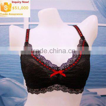 sex lace & mesh bra ,No mold cup