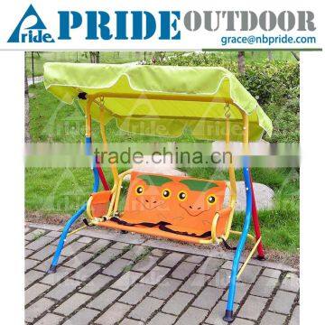 Lovely Cartoon Safety Baby Cradle Swing Metal Kids Patio Swing With Canopy                        
                                                Quality Choice