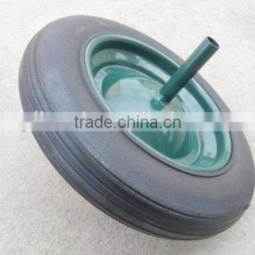 14x4 solid rubber wheel wheelbarrow solid wheel