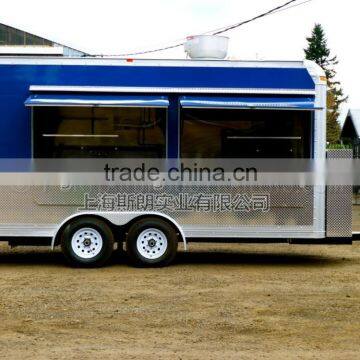 Blue Biaxial Food Truck for Sale Mobile Food Truck for Sale Mobile Food Trailer Cart By China's Largest Factory Produce photo-5