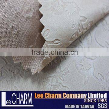 100% Polyester Flower Patten Synthetic Leather Fabric photo-3