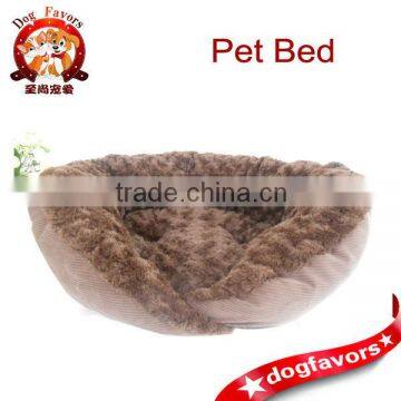 Super Warm Pet Dog Sleeping Bag Bed - Brown Color Fleece