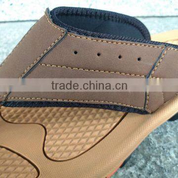 Men Slippers Beach Leather Flip-flops photo-3