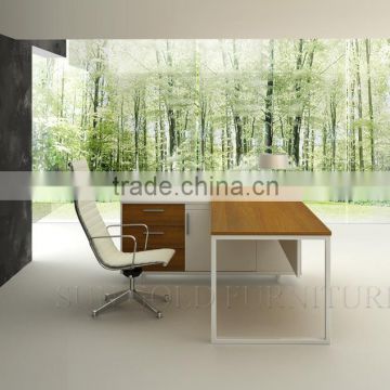 Wooden corner table designs computer desk pictures (SZ-ODB331)