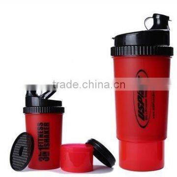 2015 Custom logo 700ml Wholesale Plastic joyShaker Protein Bottle FOOD grade