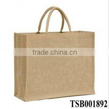 hot sale fashion promotional jute shopping bag wholesale