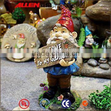 Hot selling garden ornaments amusing shake head decration garden gnomes