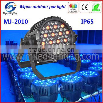 hot selling Waterproof led par 64 54 3w RGBW led par can light