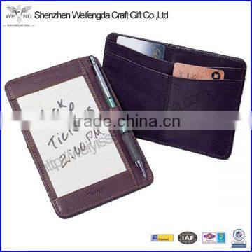 2015 Handmade Promotion Leather Pocket Brief for Note Cards
