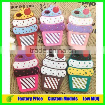 Ice cream silicone phone case for samsung galaxy note3 n9006 mobile phone case back cover