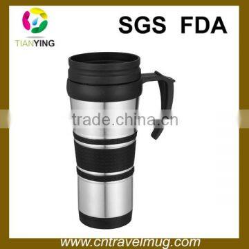 cheap fashion promotional travel mug with handle