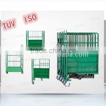 movable folding storage trolley