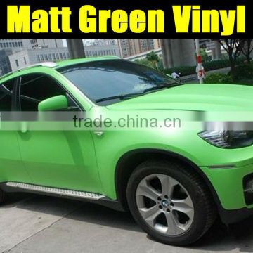 Car color change sticker ,matte green vinyl sticker 1.52*30m with air free bubbles