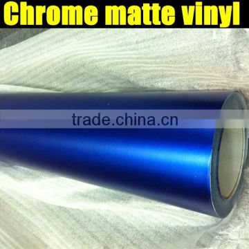 1.52x20m Auto wrapping matte chrome red/ blue vinyl film with air free bubbles