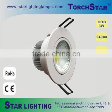 3W recessed LED downlight COB