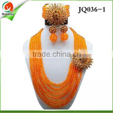 charming design colorful bead for party, fashion African Jewelry Sets JQ036