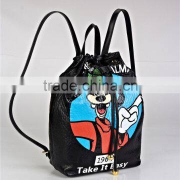Fashion Custom Printed Logo Leather Elegant Tote Bag Factory photo-2