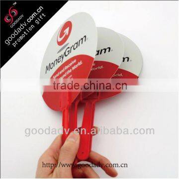 Summer Promotional Gifts print your own logo Advertising fan eco-friendly plastic hand fan