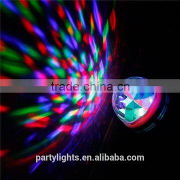 3W E27 RGB LED Rotating Cheap DJ Disco Laser Light Bulb for Concert