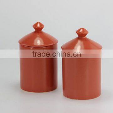 Natural Soy Scented Candle in Ceramic Jar With Matte Color photo-3