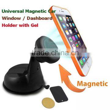 High Quality Cradle-less Universal Magnetic Car Phone Windshield Dashboard Mount Holder With Sticky gel pad for iPhone6 plus