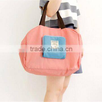 Factory Price Foldable Unisex Polyester Travel Luggage Shoulder Bag
