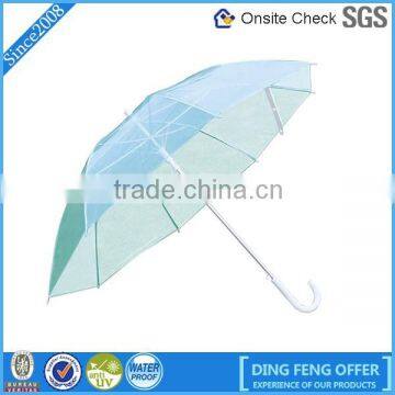 23"*8k double straight rod 3D transparent auto umbrella