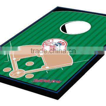 professional wooden corn hole toss game for outdoor game and garden games with sand bag