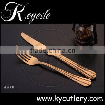 Sterling Silver Cutlery,rose Gold Cutlery,stainless Steel Luxury Gold Cutlery Set photo-5