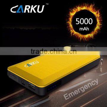 Carku brand lithium colbat jump starter 5000mAh ultra slim mini car jump starter pack