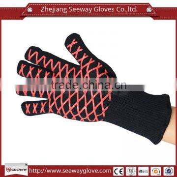 SEEWAY fire retardant heat protect up to 500C silicone glove with five fingers