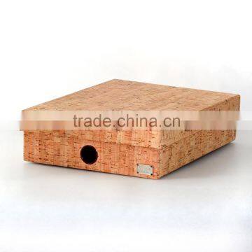 A4 MDF with Cork Document Box Magazine File storage Holder for Office