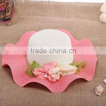 Promotion Ladies Flower Sombrero Hat,Straw Hat Beach Hat For Women photo-5