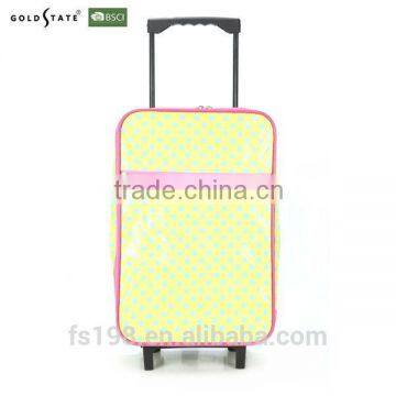 Promotional foldable 18' waterproof foldable luggage trolley bag