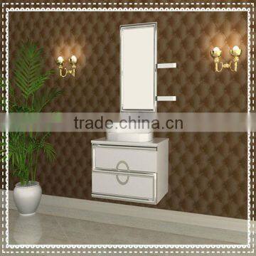 white stainless steel bathroom cabinet