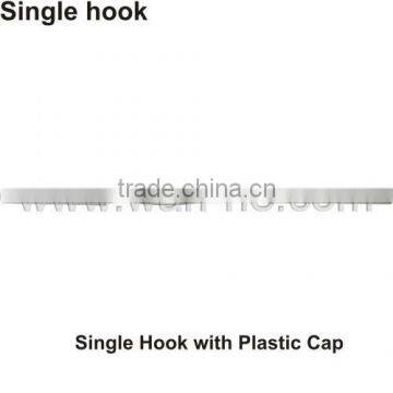 SINGLE ALUM HOOK WITH PLASTIC CAP