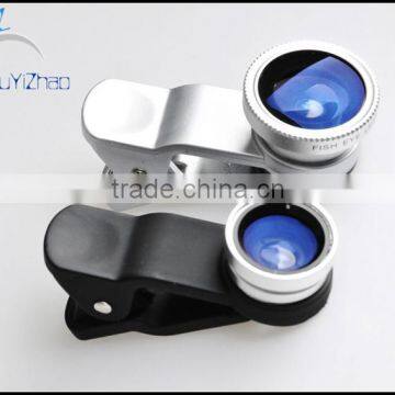 3in1 Wide Angle+Macro+Fish Eye Camera Lens for Mobile Cell Phone photo-2
