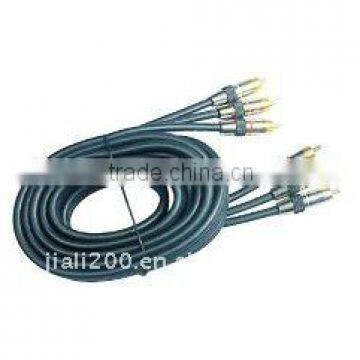 black av cable 3RCA to 3RCA plugs gold Metal shell