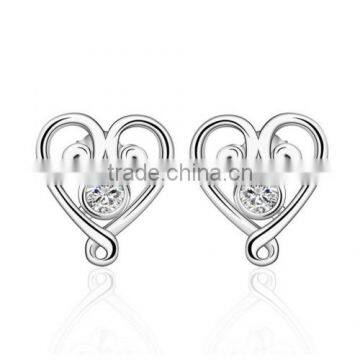 Seductive Fantastic Fashion Sterling Silver Jewelry Heart Style