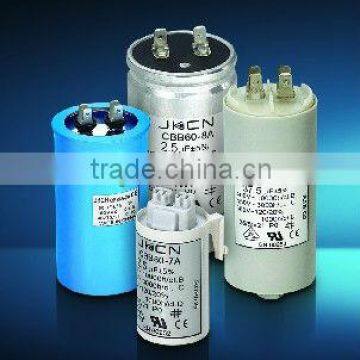 Plastic & Aluminum shell motor capacitor 250C-450V 1UF-100UF