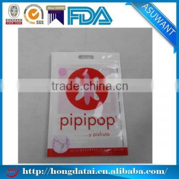 Three side seal mini plastic bag with tear notch for food packaging                        
                                                                                Supplier's Choice