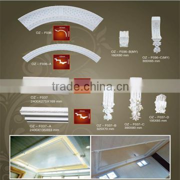 Polyurethane plain mouldings/Hone&Interior decoration/ Pu Carving Lamp Holder/PU Decorative Mouldings