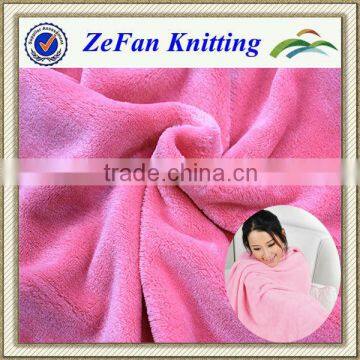 2014 supersoft dye polyester fleece fabric wholesale