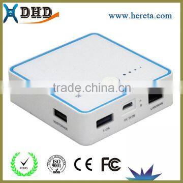 2015 Hot 5200mah Square Mini Wifi Router Powerbank