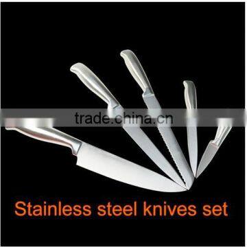 knife set 5 pcs Hollow handle