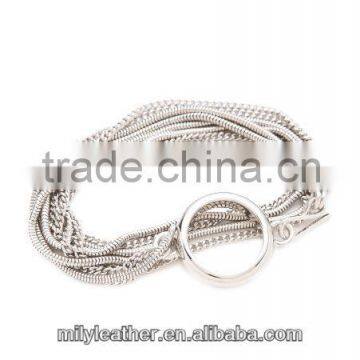 2014 wholesale multi-chain quality fashion bracelet stainless steel fashion magnetic bracelet charm MLCMB030