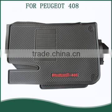 Factory Wholesale OEM Branded Logo Rubber PVC Auto Car Floor Mats For PEUGEOT 408